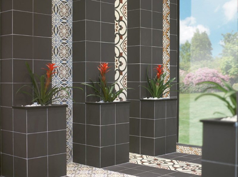 Płytki łazienkowe wrzoryste Mainzu Cenefa Deco Victorian 20x20 54433