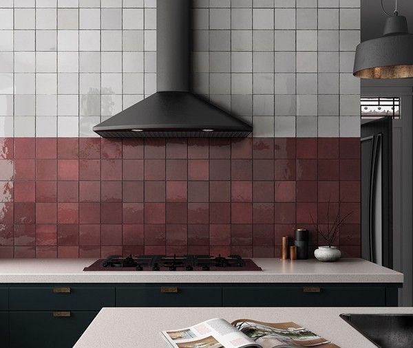 Equipe Artisan Burgundy 13,2x13,2 płytka ścienna 126817