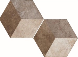 Płytki heksagonalne beżowe Fioranese Heritage Deco Texture 2 34.5 x 40