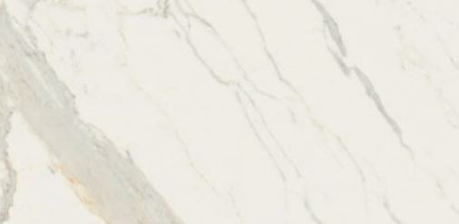 Gres marmur wąski a długi biały z szeroką żyłą w beżu Fioranese Marmorea Bianco Calacatta Połysk 30x60 69688