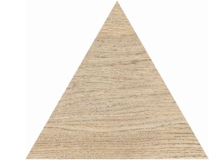 Gres trójkąt wyrażna poztarzana struktura dąb miodowy dąb żółty drewno Flaviker Cozy Honey Tringalo 30 PF60001111 30cm
