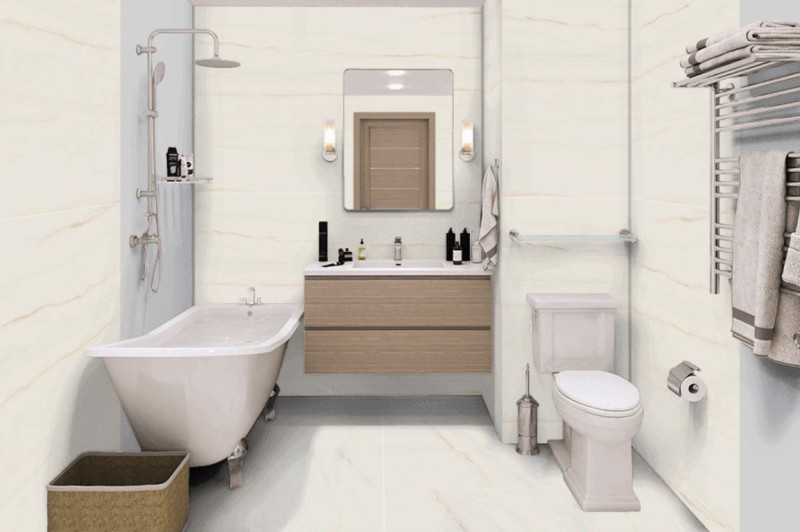 Płytki imitujące marmur ekri Marazzi Marble Look Lasa Matt 120x240 36870