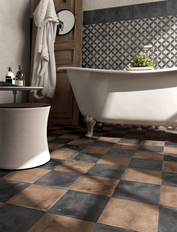 Marca Corona Terra Nero 20x20 0080 płytki gresowe betonowe 144565