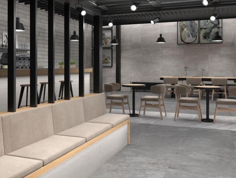 Płytki imitujące beton grafit Venis Newport Dark Grey 59,6x59,6 64134