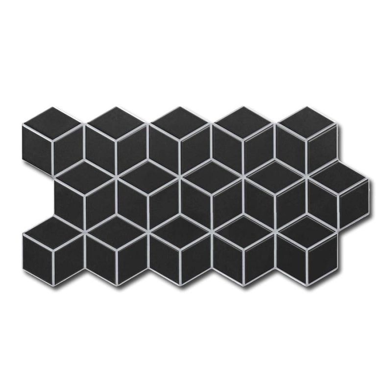Realonda Rhombus Black 26,5x51 płytka gresowa 150135