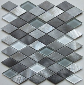 Mozaika srebrna romby Dell Arte Angular Space 28,2x30,2
