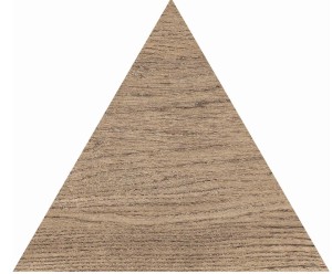 Gres trójkąt wyrażna rustykalna struktura dąb brąz drewno Flaviker Cozy Brown Tringalo 30 PF60001114 30cm
