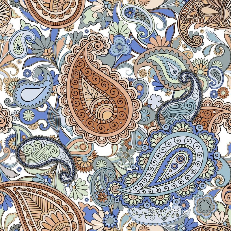 Keros Paisley Nur 25x25 płytka patchwork dekoracyjna 135854