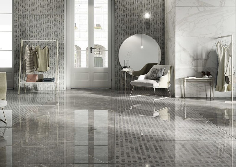 Gres marmur biały szare żyłe Fioranese Marmorea Marmorea Bianco Statuario Mat 30x60 70487