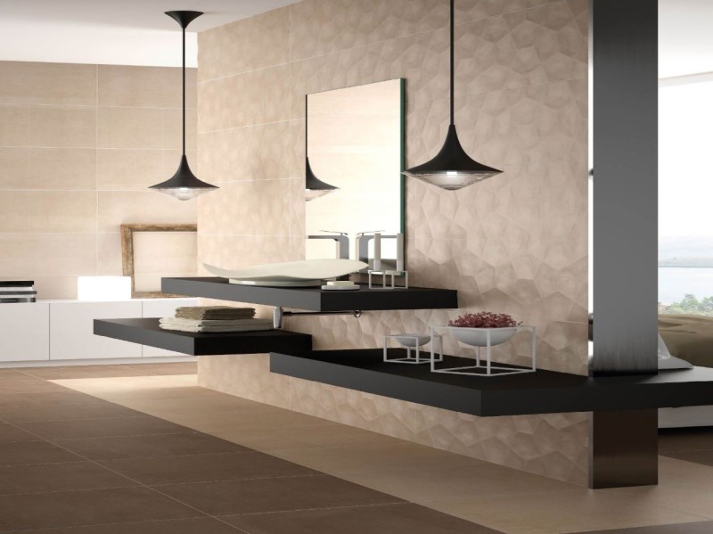 Płytki ścienne beton kamień beżowe Saloni Sunset Beige 40x120 ag,bn 83708