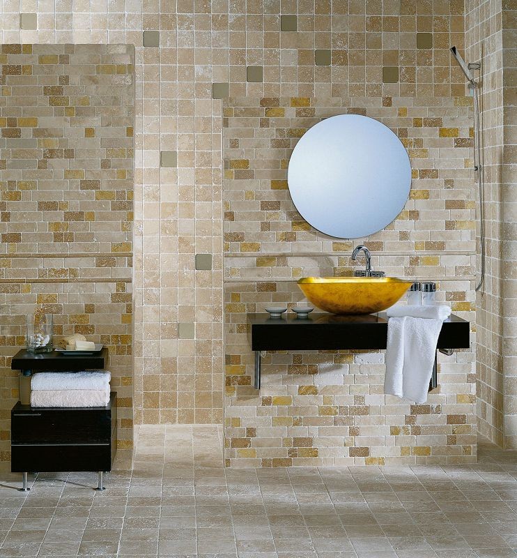 Dune Mosaico Travertino Brick 30,5x30,5 184996 mozaika dekoracyjna rustykalna 104307