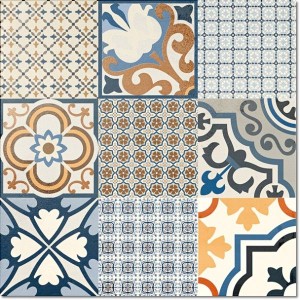 El Molino Logos Jet Azul 60x60 płytki podłogowe patchwork