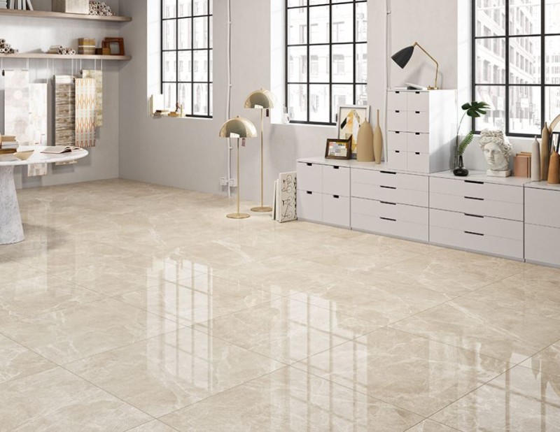 Gres Marmur beżowy z ciekimi brązowymi żyłami Fioranese Marmorea 2 Crema Avorio R MM759R 74x74 72665