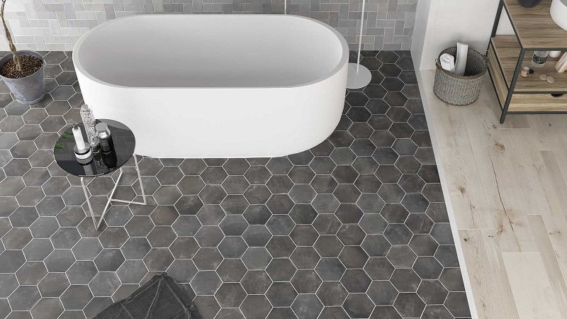 WOW Hexa Cottage Graphite 14x16 płytka heksagonalna 158572