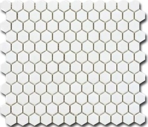 Mozaika Dekoracyjna 036047 Hexagon Blanco Mat 26,0x30,0