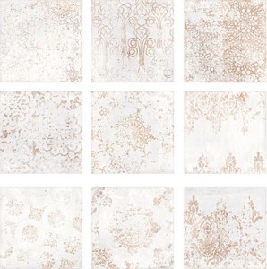 WOW Chateau Antique White Gloss 18,5x18,5 płytka gresowa
