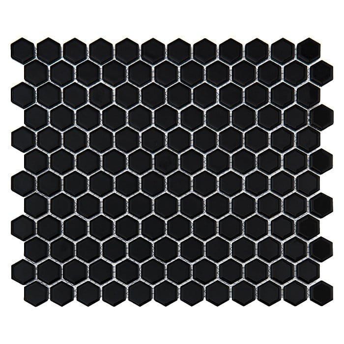 Dunin Mini Hexagon Black 26x30 mozaika heksagonalna 103587