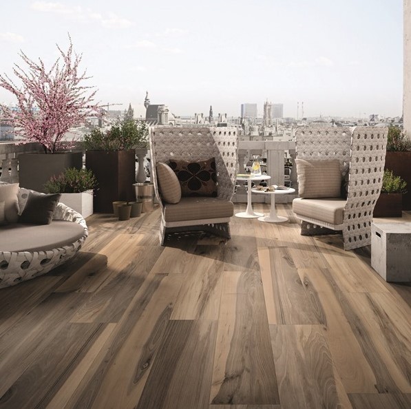 Gres drewno jasny brąz rustykalny Emil Ceramiche Millelegni Noce Selvatico 15x120 dms 32973