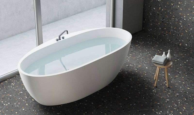Keros Hexa Tritato Negro23x27 płytka heksagonalna lastryko 135749