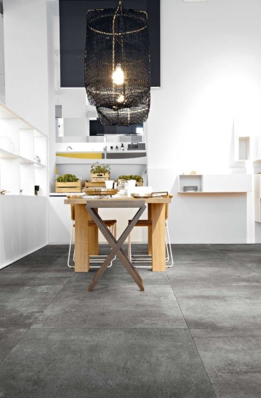 Płytki podłogowe beton przetarty szary Florim Floor Gres Rawtech Raw-Coal natur 80x180 94780
