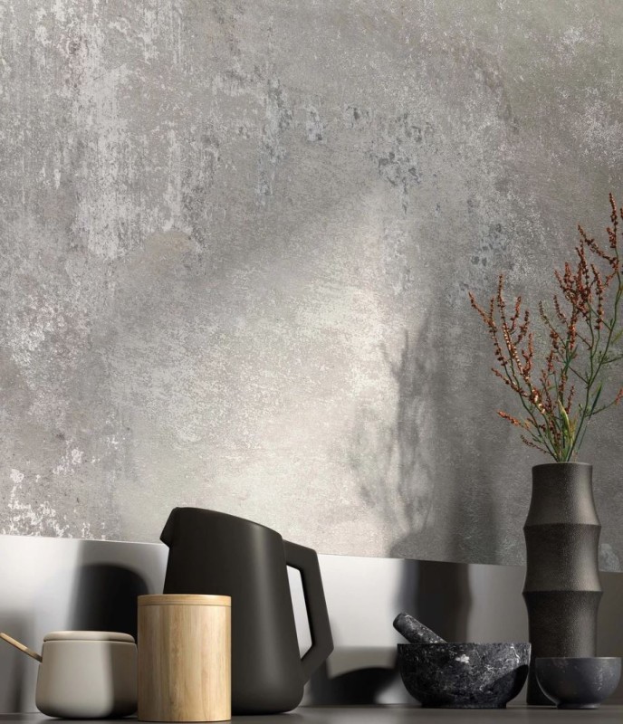 Płytki podłogowe beton kamień szary ABK Ghost Grey Ret 90x90 88401