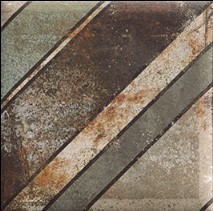 Płytki dekor romba rdzawe szare Mainzu Tin Tile Diagonal 20x20