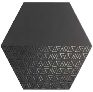 Realonda Opal Deco Black 28,5x33 płytki heksagonalne