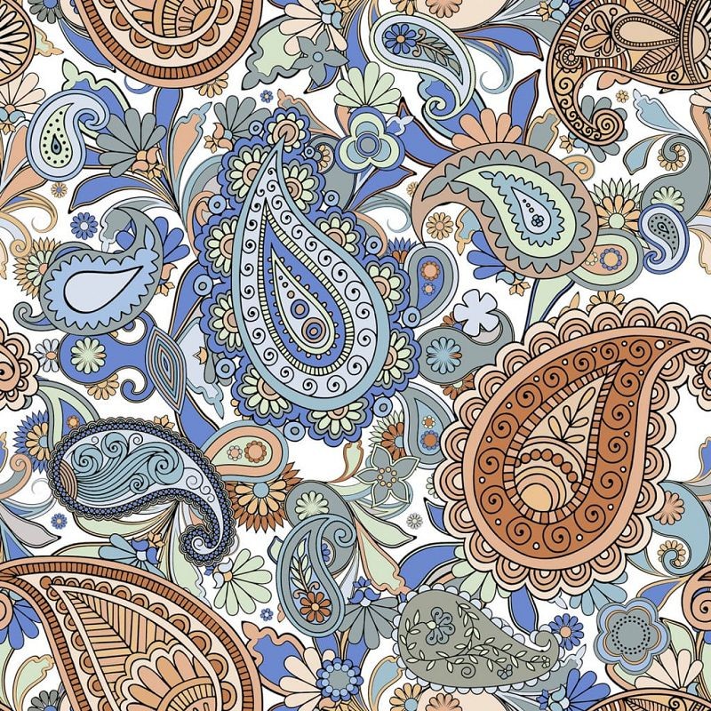 Keros Paisley Nur 25x25 płytka patchwork dekoracyjna 135855