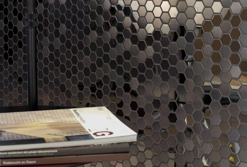 Mozaika metal srebrna heksagon L'antic Colonial Gravity Mosaics Aluminium Hexagon Metal L244008711 31x31 99564