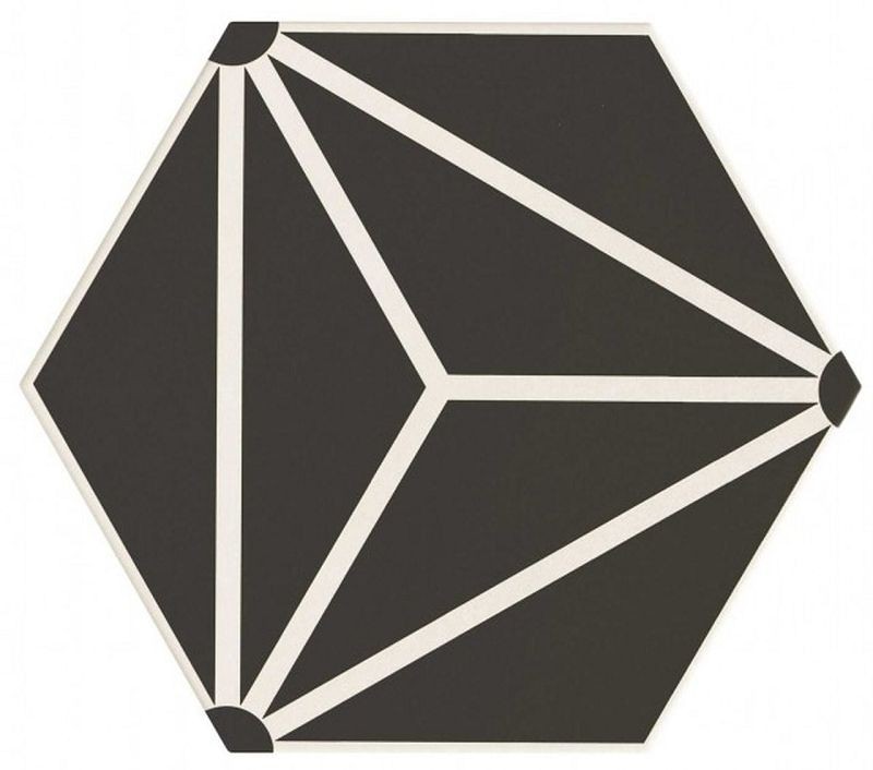 Realonda Osaka Black 28,5x33 płytka heksagonalna 150113