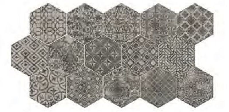 Marazzi Powder Decoro Deco FR 21x18,2 MNDZ płytka heksagonalna 141304