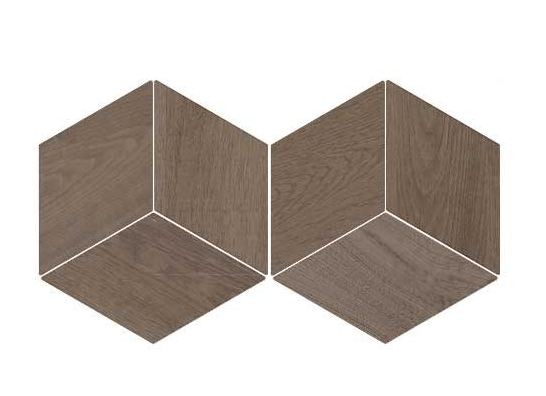 Płytki podłogowe drewno ciemno szary romb Wow Flow Diamond Wood Dark 24x14 101382