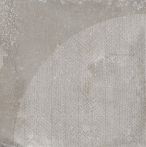 Gres podłogowy patchworkowy szary rysunek geometria Urban Arco Silver 20x20