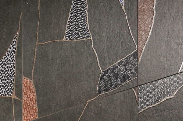 Fioranese Kintsugi Japan Hibi Darkness 60,4x60,4 płytka imituąca kamień KTJ600R 130296