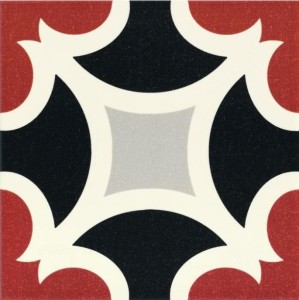 Płytki łazienkowe wrzoryste Mainzu New Origins Aran Rojo 20x20