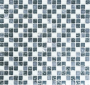 Mozaika mix szkło kamień mały kwadrat szaro-biały Metropol MM 1224 30,5 x 32,2 80358