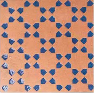 WOW Bejmat Decor Tan Azur 15x15 płytka gresowa dekoracyjna