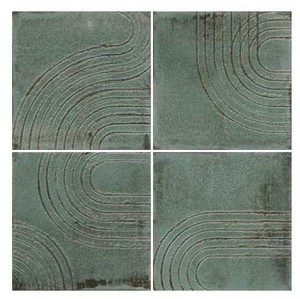 WOW Enso Wabi Green 12,5x12,5 płytka ścienna dekor
