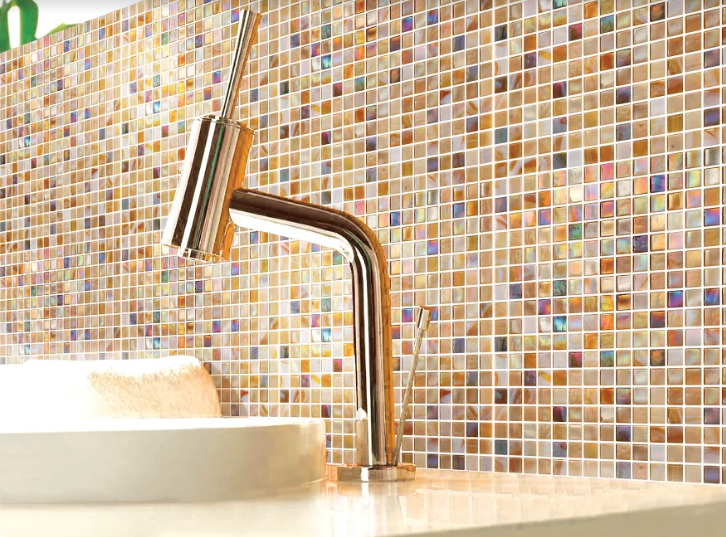 Mozaika złota kameleon perla ceramiczna Metropol MM 0087 31,7 x 31,7 73783