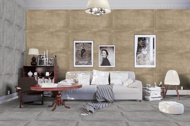 Gres szary beton z przetarciami Marazzi Clays lava MLV1 60X60 36224
