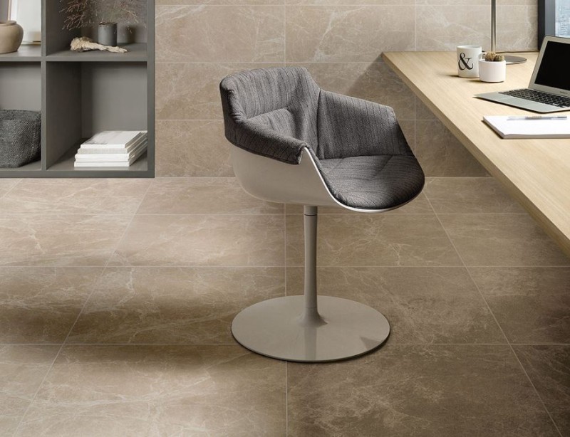 Gres Marmur beżowy z ciekimi brązowymi żyłami Fioranese Marmorea 2 Crema Avorio Crema Avorio Lev R 74x148 72628
