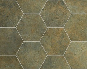 Equipe Oxide Hex Verde 17,5x20 płytki metalizowane heksagonalne