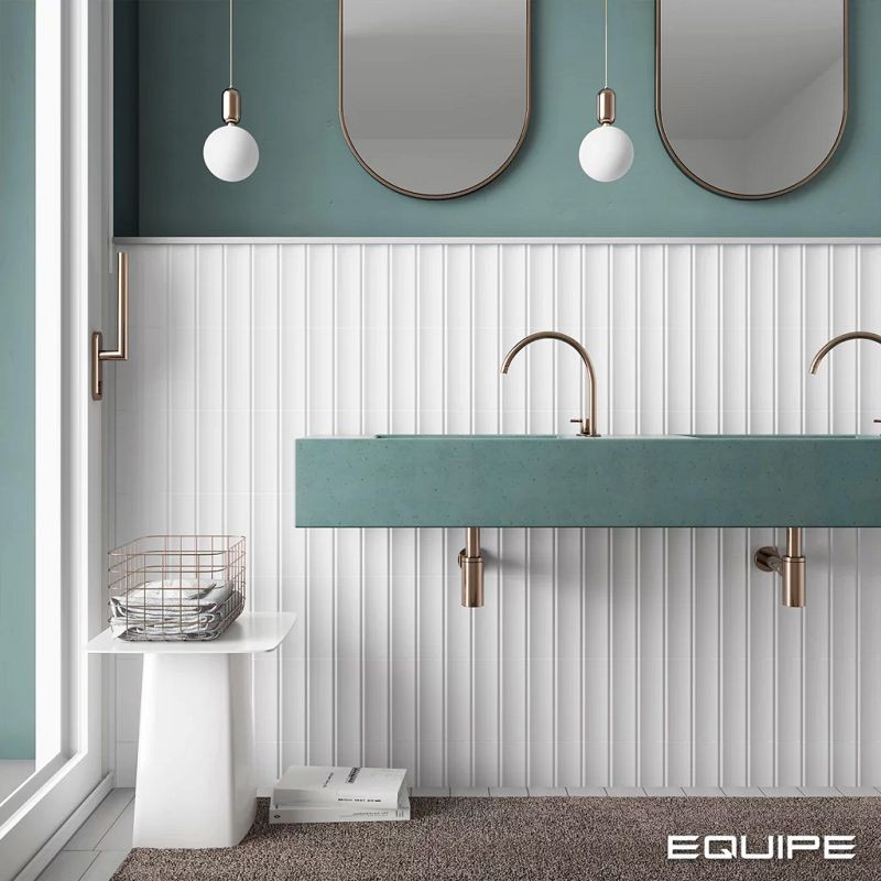 Equipe Vibe In Gresso White Matt 6,5x20 płytki ścienne cegiełki 128617