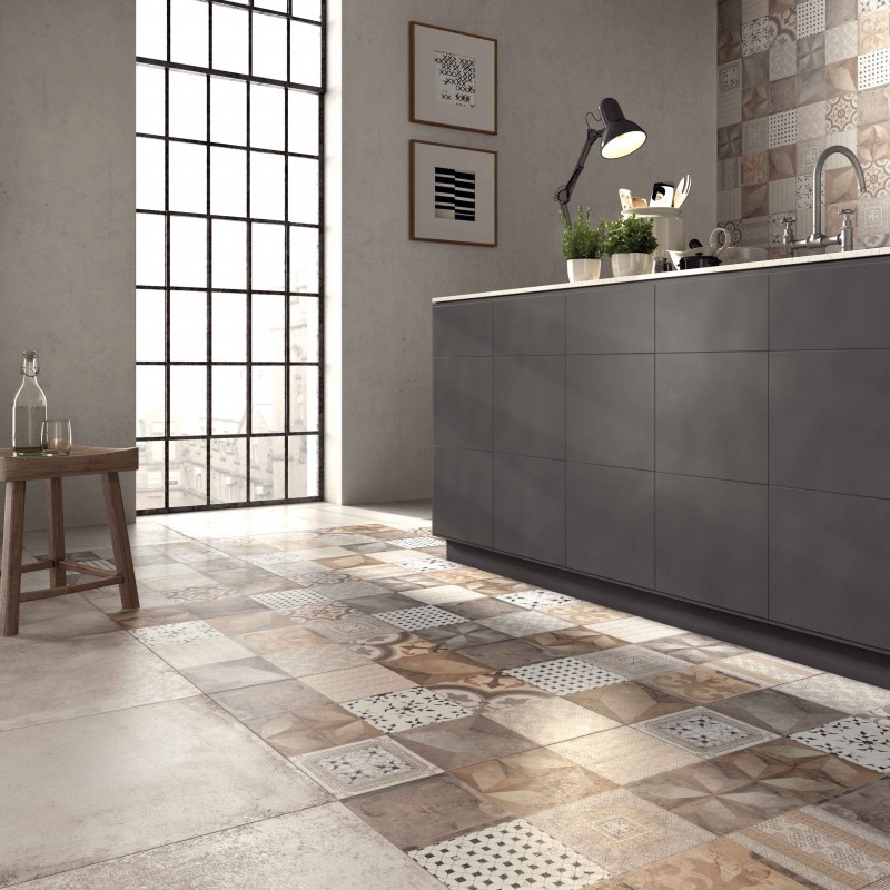 Płytki podłogowe beton brąz szary ABK Unika Grey UKR03150 30x60 84696