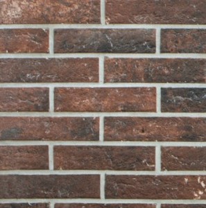 Gres-Cegła czerwona Rondine Bristol Umber 6x25 tr,hb