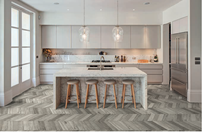 Gres drewno szary francuska jodełka Marazzi treverksoul grey M0MN 11x54 16605