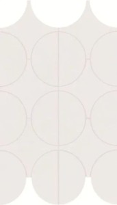 Marazzi Cementum Ash Mosaico Cerchi 23,8x41,4 M9XZ mozaika gresowa imitująca beton