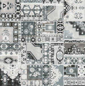 Płytka patchworkowa szaro-biała ABK Play Capret Mix Grey 20x20