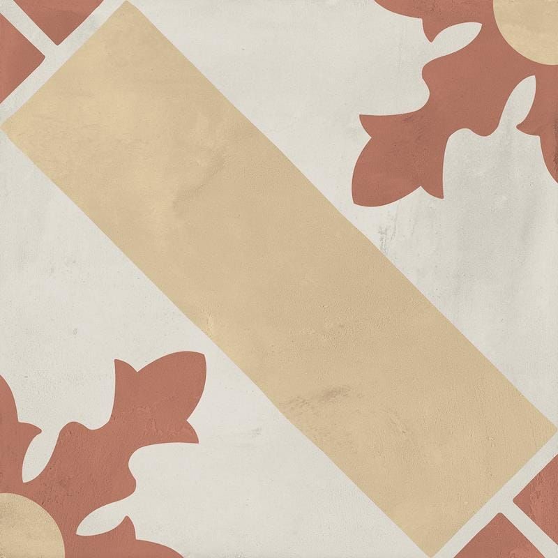 Marca Corona Terra Art Mix Tramonto/Crema 20x20 I401 płytki gresowe patchworkowe 144406