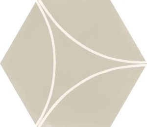 Marazzi Cementum Sand Decoro Arco 18,2x21 M9VZ płytki heksagonalne dekoracyjne